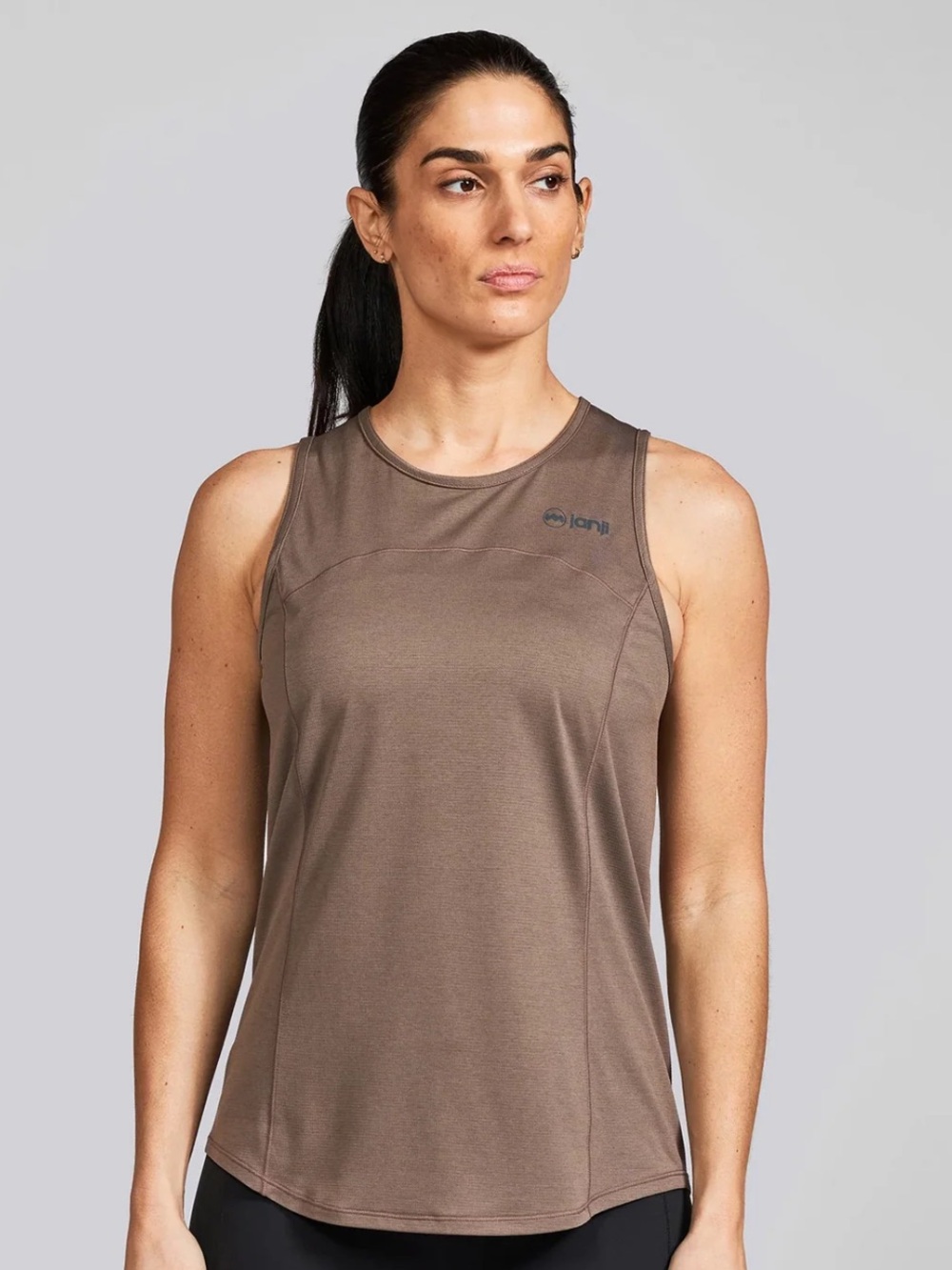 Janji Women’s Run All Day Tank - Small - Brown/Tan